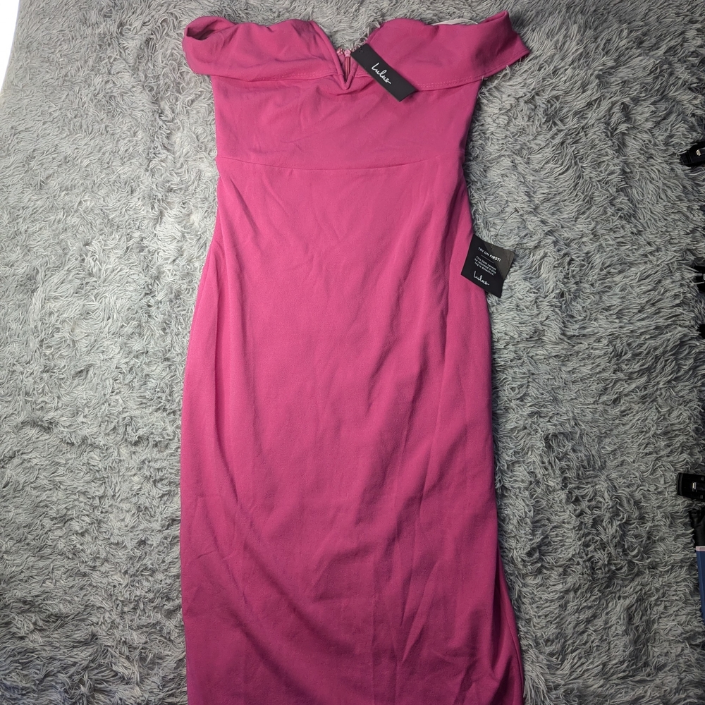 Lulu's Strapless Pink Dress
